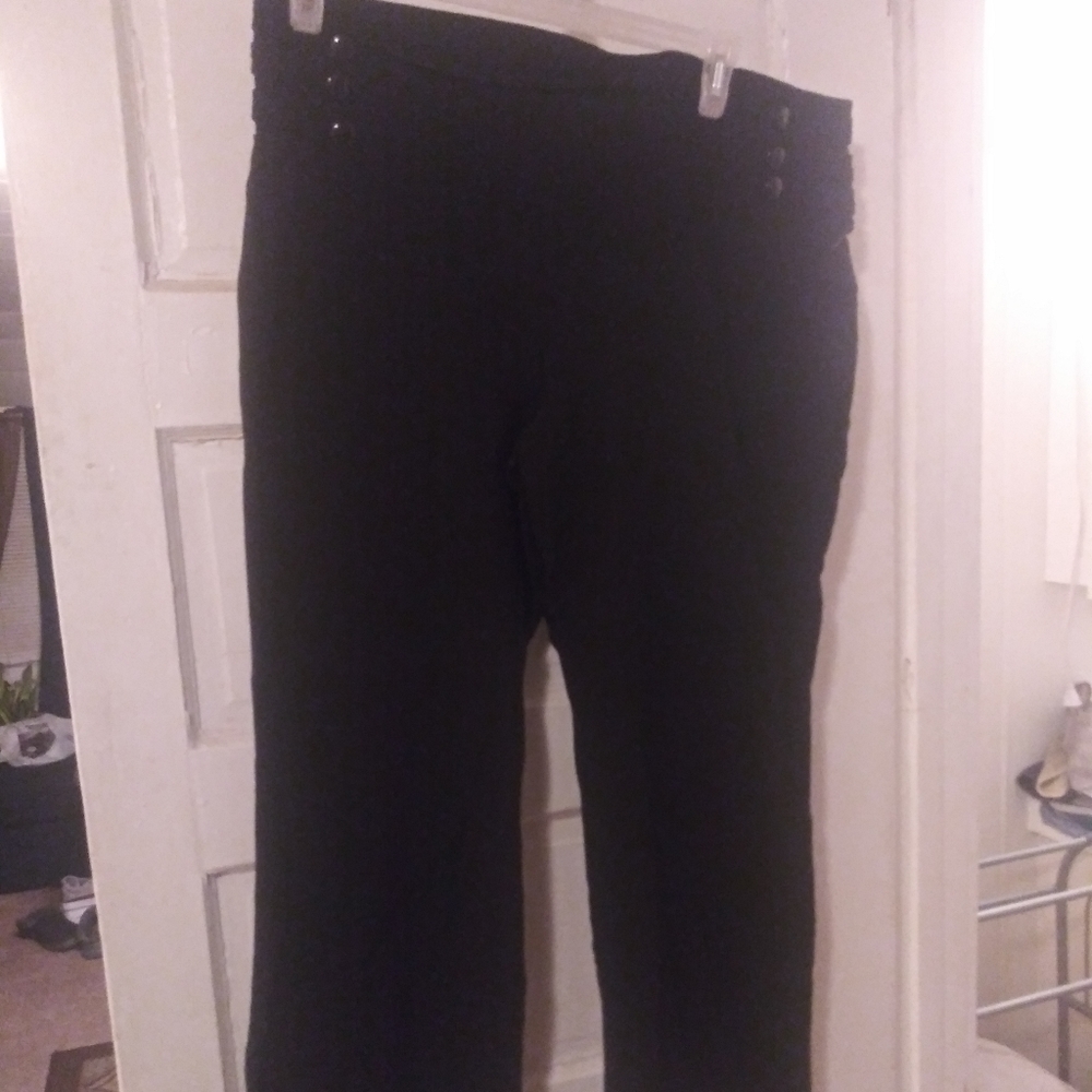 Plus size 22 womens black dress pants